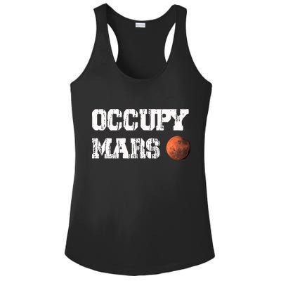 Occupy Mars Elon Musk SpaceX Project Gift Ideas Occupy Mars Trending Ladies PosiCharge Competitor Racerback Tank