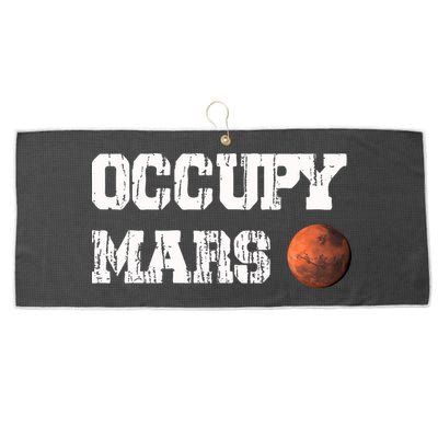 Occupy Mars Elon Musk SpaceX Project Gift Ideas Occupy Mars Trending Large Microfiber Waffle Golf Towel