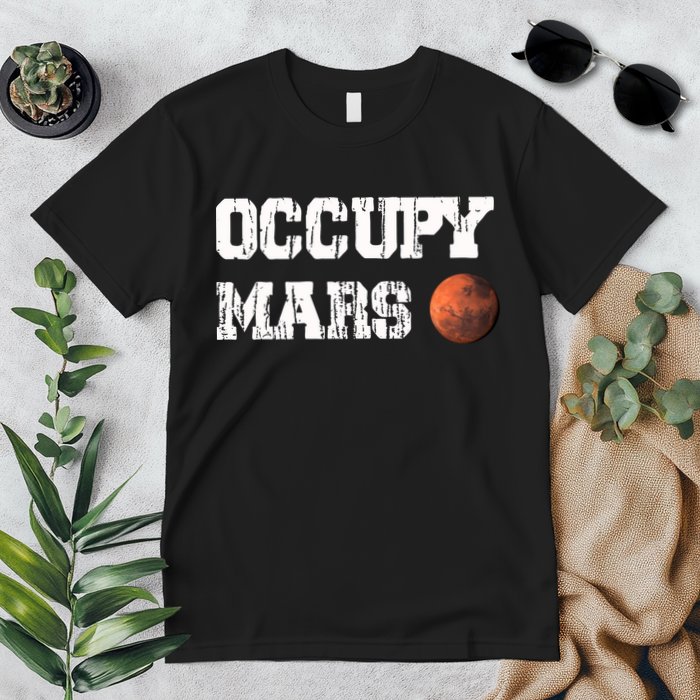 Occupy Mars Elon Musk SpaceX Project Gift Ideas Occupy Mars Trending Premium T-Shirt