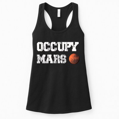Occupy Mars Elon Musk SpaceX Project Gift Ideas Occupy Mars Trending Womens Tank Top