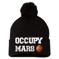 Occupy Mars Elon Musk SpaceX Project Gift Ideas Occupy Mars Trending Pom Pom 12in Knit Beanie