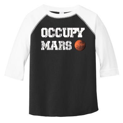 Occupy Mars Elon Musk SpaceX Project Gift Ideas Occupy Mars Trending Toddler Fine Jersey T-Shirt