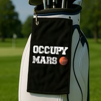 Occupy Mars Elon Musk SpaceX Project Gift Ideas Occupy Mars Trending Golf Towel