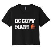 Occupy Mars Elon Musk SpaceX Project Gift Ideas Occupy Mars Trending Crop Top
