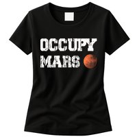 Occupy Mars Elon Musk SpaceX Project Gift Ideas Occupy Mars Trending Womens T-Shirt