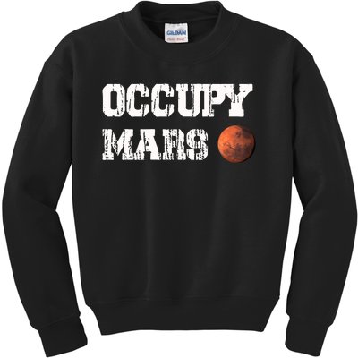 Occupy Mars Elon Musk SpaceX Project Gift Ideas Occupy Mars Trending Kids Sweatshirt