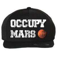 Occupy Mars Elon Musk SpaceX Project Gift Ideas Occupy Mars Trending Wool Snapback Cap