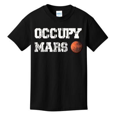 Occupy Mars Elon Musk SpaceX Project Gift Ideas Occupy Mars Trending Kids T-Shirt