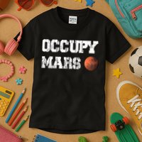 Occupy Mars Elon Musk SpaceX Project Gift Ideas Occupy Mars Trending Kids T-Shirt