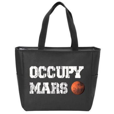 Occupy Mars Elon Musk SpaceX Project Gift Ideas Occupy Mars Trending Zip Tote Bag