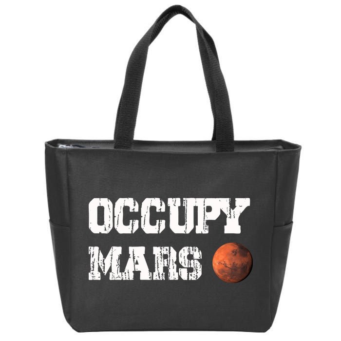Occupy Mars Elon Musk SpaceX Project Gift Ideas Occupy Mars Trending Zip Tote Bag