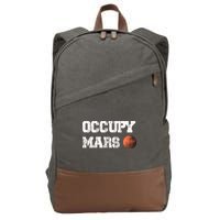 Occupy Mars Elon Musk SpaceX Project Gift Ideas Occupy Mars Trending Cotton Canvas Backpack