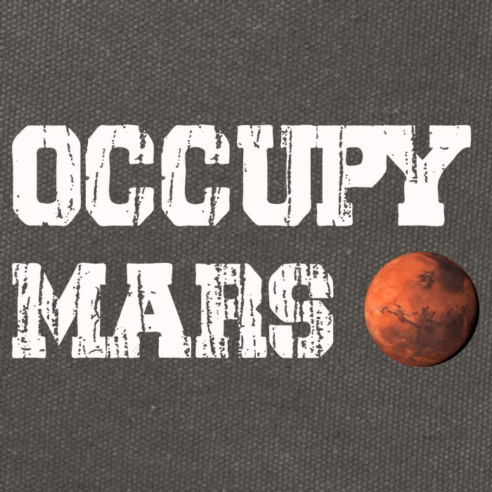 Occupy Mars Elon Musk SpaceX Project Gift Ideas Occupy Mars Trending Cotton Canvas Backpack
