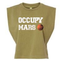 Occupy Mars Elon Musk SpaceX Project Gift Ideas Occupy Mars Trending Garment-Dyed Women's Muscle Tee