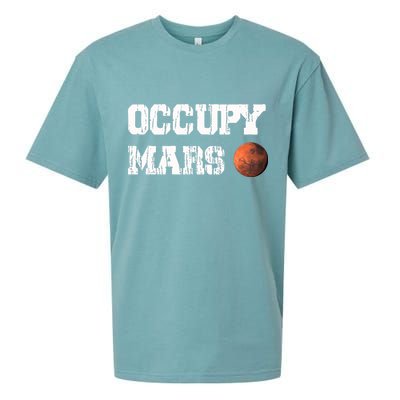 Occupy Mars Elon Musk SpaceX Project Gift Ideas Occupy Mars Trending Sueded Cloud Jersey T-Shirt