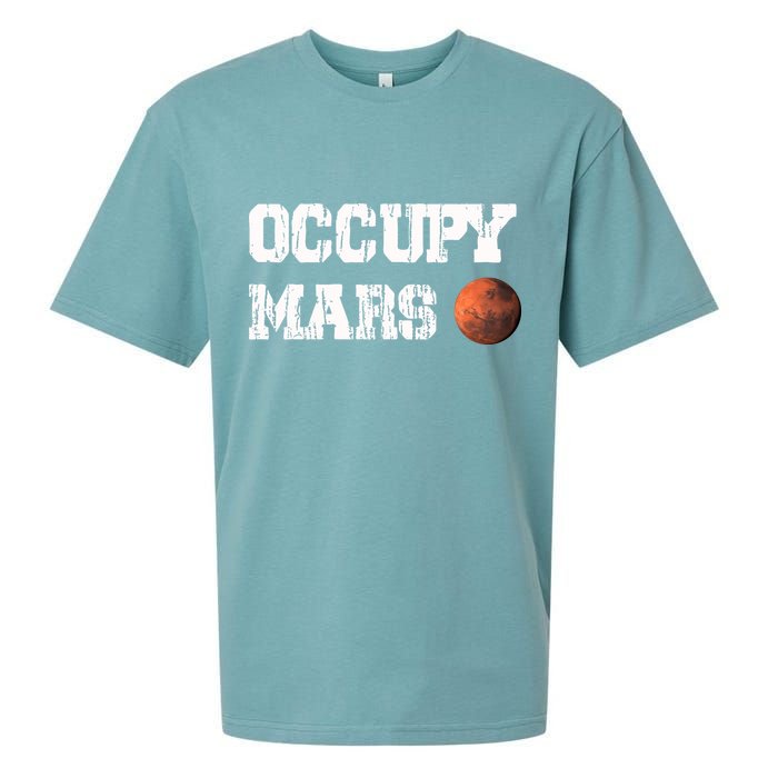 Occupy Mars Elon Musk SpaceX Project Gift Ideas Occupy Mars Trending Sueded Cloud Jersey T-Shirt
