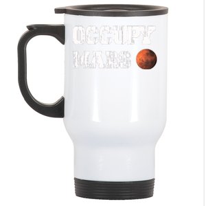 Occupy Mars Elon Musk SpaceX Project Gift Ideas Occupy Mars Trending Stainless Steel Travel Mug