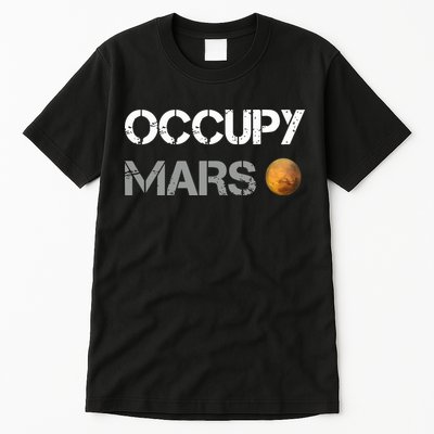 Occupy Mars Elon Musk SpaceX Project Gift Ideas Occupy Mars Trending Tall T-Shirt
