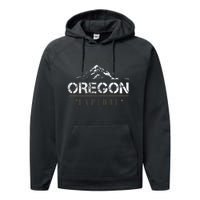 Oregon Mountain Explore Oregon Performance Fleece Hoodie