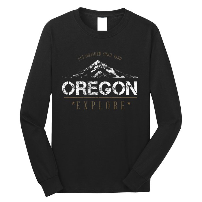 Oregon Mountain Explore Oregon Long Sleeve Shirt