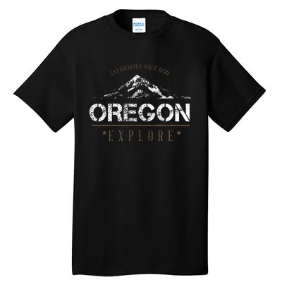 Oregon Mountain Explore Oregon Tall T-Shirt