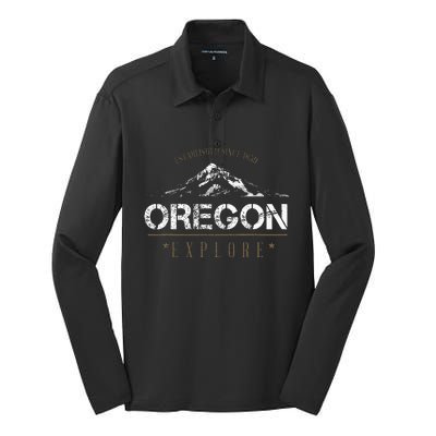 Oregon Mountain Explore Oregon Silk Touch Performance Long Sleeve Polo