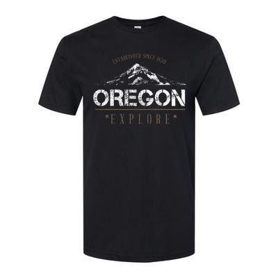 Oregon Mountain Explore Oregon Softstyle CVC T-Shirt