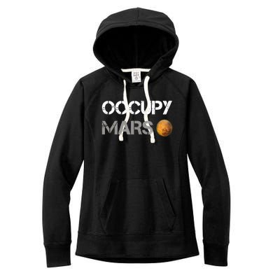 Occupy Mars Elon Musk SpaceX Project Gift Ideas Occupy Mars Trending Women's Fleece Hoodie