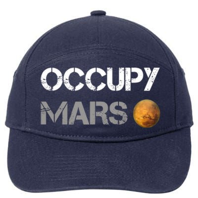 Occupy Mars Elon Musk SpaceX Project Gift Ideas Occupy Mars Trending 7-Panel Snapback Hat