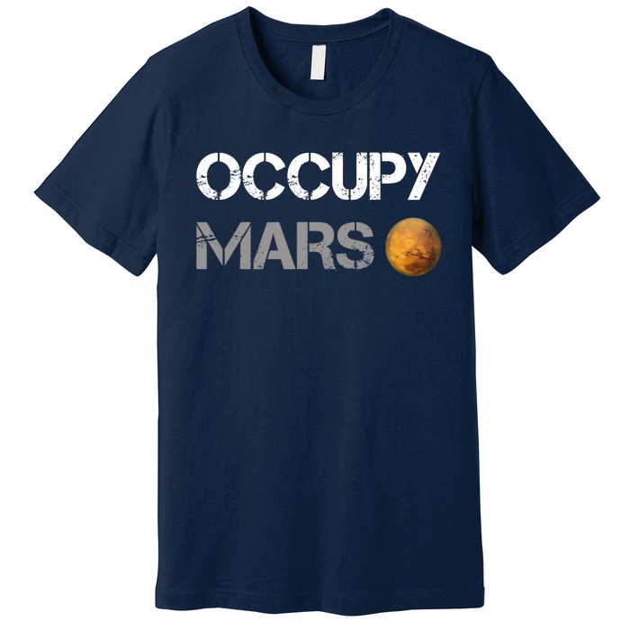 Occupy Mars Elon Musk SpaceX Project Gift Ideas Occupy Mars Trending Premium T-Shirt