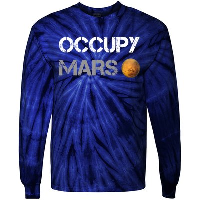 Occupy Mars Elon Musk SpaceX Project Gift Ideas Occupy Mars Trending Tie-Dye Long Sleeve Shirt