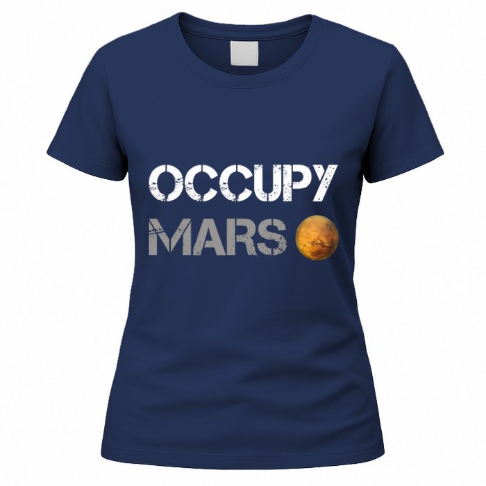 Occupy Mars Elon Musk SpaceX Project Gift Ideas Occupy Mars Trending Women's T-Shirt