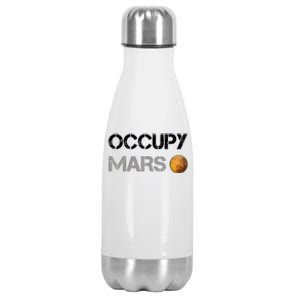 Occupy Mars Elon Musk SpaceX Project Gift Ideas Occupy Mars Trending Stainless Steel Insulated Water Bottle