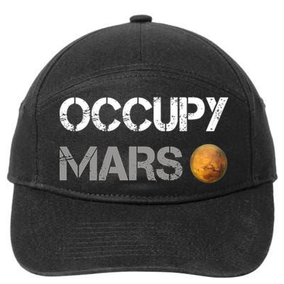 Occupy Mars Elon Musk SpaceX Project Gift Ideas Occupy Mars Trending 7-Panel Snapback Hat