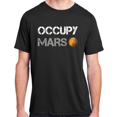 Occupy Mars Elon Musk SpaceX Project Gift Ideas Occupy Mars Trending Adult ChromaSoft Performance T-Shirt