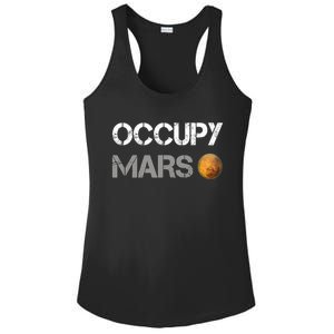 Occupy Mars Elon Musk SpaceX Project Gift Ideas Occupy Mars Trending Ladies PosiCharge Competitor Racerback Tank