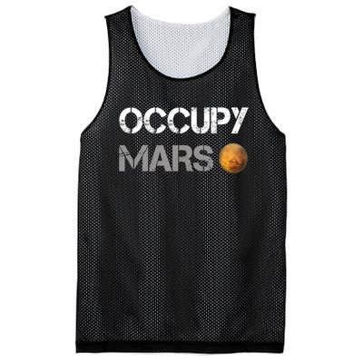 Occupy Mars Elon Musk SpaceX Project Gift Ideas Occupy Mars Trending Mesh Reversible Basketball Jersey Tank