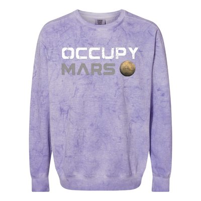 Occupy Mars Elon Musk SpaceX Colorblast Crewneck Sweatshirt