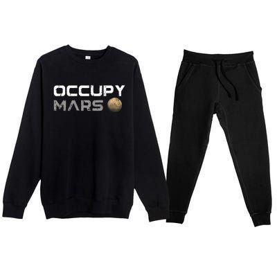 Occupy Mars Elon Musk SpaceX Premium Crewneck Sweatsuit Set