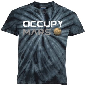 Occupy Mars Elon Musk SpaceX Kids Tie-Dye T-Shirt