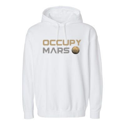 Occupy Mars Elon Musk SpaceX Garment-Dyed Fleece Hoodie