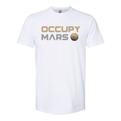 Occupy Mars Elon Musk SpaceX Softstyle CVC T-Shirt