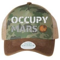 Occupy Mars Funny Occupy Mars Legacy Tie Dye Trucker Hat