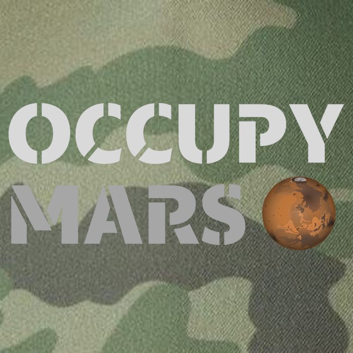 Occupy Mars Funny Occupy Mars Legacy Tie Dye Trucker Hat