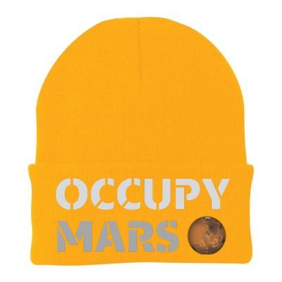 Occupy Mars Funny Occupy Mars Knit Cap Winter Beanie