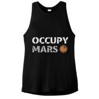 Occupy Mars Funny Occupy Mars Ladies PosiCharge Tri-Blend Wicking Tank