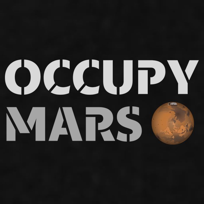 Occupy Mars Funny Occupy Mars Ladies PosiCharge Tri-Blend Wicking Tank