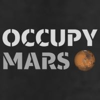 Occupy Mars Funny Occupy Mars Garment-Dyed Heavyweight T-Shirt