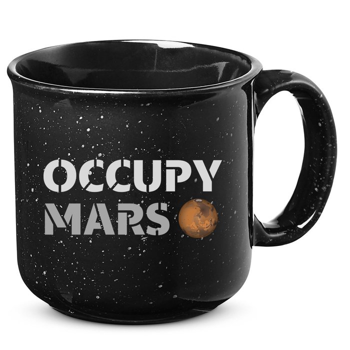 Occupy Mars Funny Occupy Mars 15oz Campfire Ceramic Mug