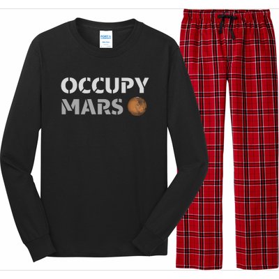 Occupy Mars Funny Occupy Mars Long Sleeve Pajama Set